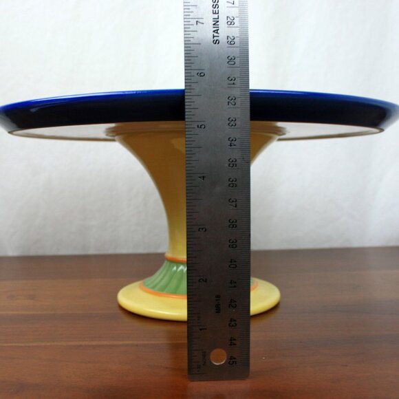 Pfaltgraff The Secrets of Pistouler 12" Cake Plate in Multicolor 2002-2012 - Picture 8 of 8